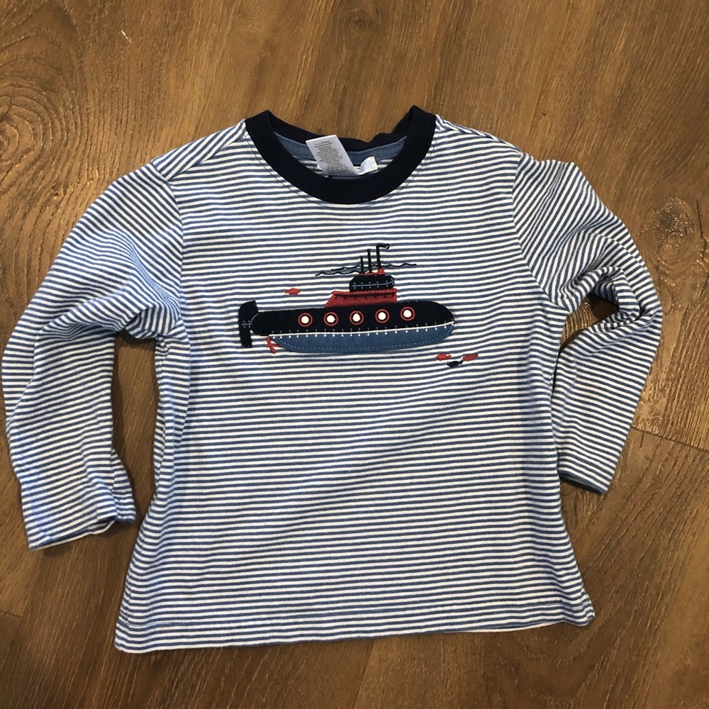 Janie and Jack 3t long sleeve submarine shirt
